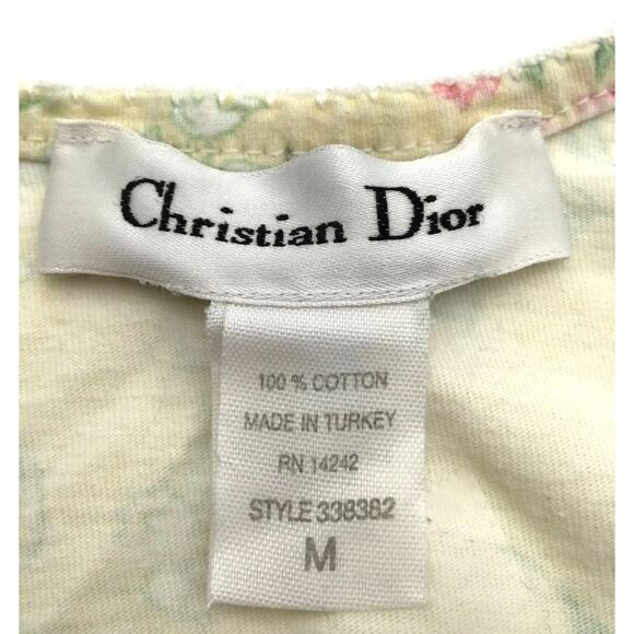 Vintage Christian Dior Sleeveless Floral Gown Sz. M (COA Included) - Picture 2 of 4